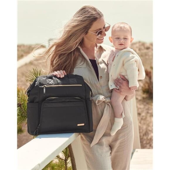 Diaper Bag Backpack: Mainframe Large Capacity Wide Open Structure Changing Pad main image 8
